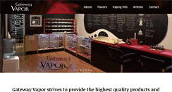 Desktop Screenshot of gatewayvapor.com